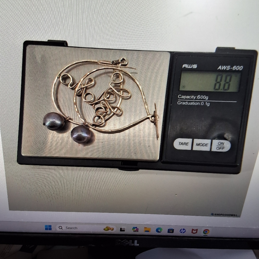 Aloha Script Dangle Earrings Sterling Silver Tone… - image 4